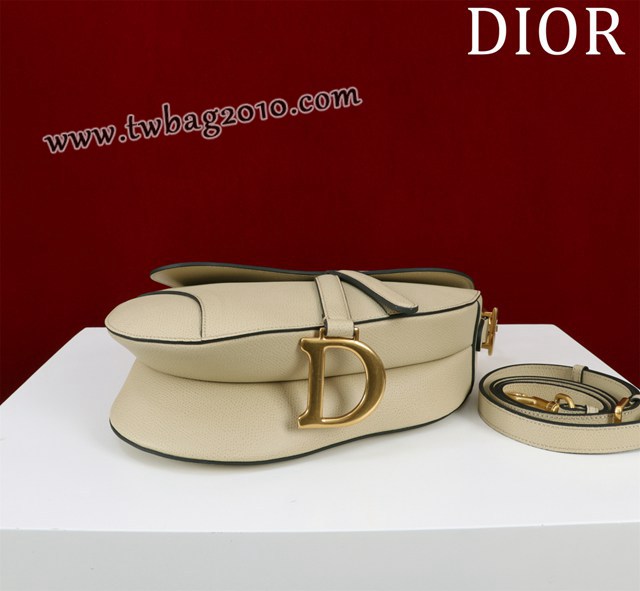 Dior专柜新款迪奥高仿原单长肩带大小号牛皮马鞍包手拎斜挎包 djfk1817
